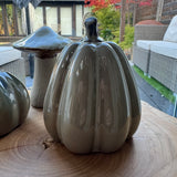 Caramel Ceramic Pumpkins - 2 sizes