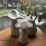 Stoneglazed Speckled Ceramic Mushrooms - 2 sizes