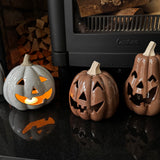 Chocolate Ceramic Pumpkins - 2 sizes