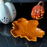 Autumnal leaf shaped dishes - 2 sizes