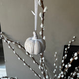 Beige Ceramic small hanging Pumpkin