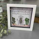 Midi Glitter Framed Pebble Art - Dear Diet things just aren't working out....