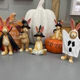 Witch Ruth Rabbit with Broomstick