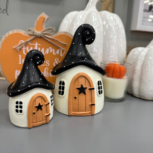 Ceramic Black Roof House - 2 sizes