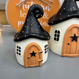 Ceramic Black Roof House - 2 sizes