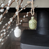 Ceramic small hanging Pinecone - 2 colours