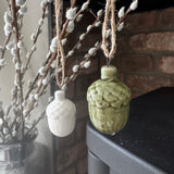 Ceramic small hanging Pinecone - 2 colours