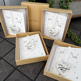 Belly Button Designs - Unique British Brand

Signature Collection - Gifted with love
Mini white Porcelain Heart decoration on card 'Just to say' &amp; Gift boxed 10cm
Quote - Lovely Granddaughter