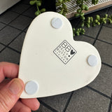 Ceramic Quotable Heart Coaster - It's the friends we meet along the way...