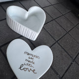 Ceramic Heart Trinket Box - Memories are made with Love