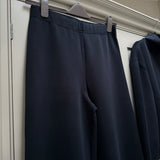 Luxe Jersey Straight Legged Trouser - Navy