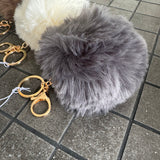 Faux Fur Bag Charm / Keyring - 3 colours