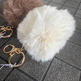 Faux Fur Bag Charm / Keyring - 3 colours