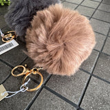 Faux Fur Bag Charm / Keyring - 3 colours