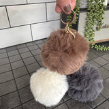 Faux Fur Bag Charm / Keyring - 3 colours