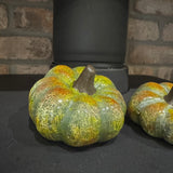 Green Wonky Ceramic Pumpkins - 2 sizes
