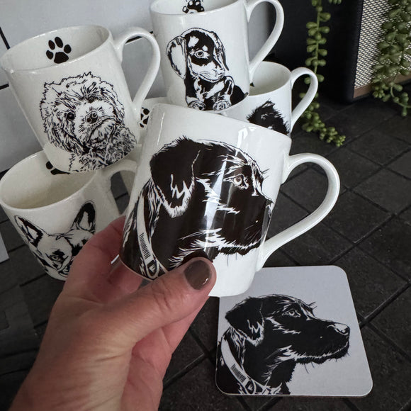 Penguin Ink-Fine Bone China Mug 300ml
Dog - Labrador