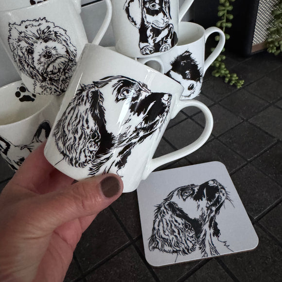 Penguin Ink Fine Bone China Mug 300ml
Dog - Springer