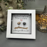 Pebble Art by La De Da Living&nbsp;

Award winning keepsake gifts - Handmade in the Cotswolds&nbsp;

Mini Glitter Framed Pebble Art - White block square frame 12.5cm
Image - Two birds stood on a glitter branch with a heart between them
Quote - 'Sometimes it's easy to forget that you are amazing... so here's your little reminder!'