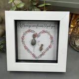 Mini Framed Glitter Pebble Art - 'If Nanny's were flowers I'd pick you'