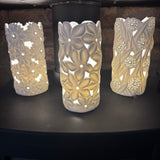 Light Glow Ceramic Rechargeable Lamp - Frangipani