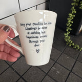 East Of India Mug - 'May your troubles be less...'