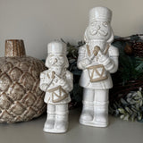 Christmas Ceramic Neutral Nutcracker - 4 sizes