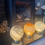 Glass Sphere Sand & Sea Lamp - Cordless rechargeable base