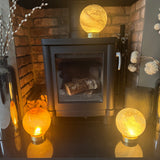 Glass Sphere Sand & Sea Lamp - Cordless rechargeable base