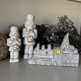 Christmas Ceramic Neutral Nutcracker - 4 sizes