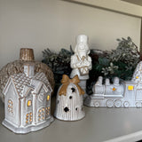 Ceramic LED Small Christmas House