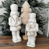 Christmas Ceramic Neutral Nutcracker - 4 sizes