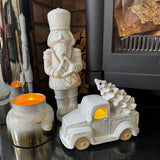 Christmas Ceramic Neutral Nutcracker - 4 sizes