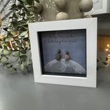 Pebble Art by La De Da Living&nbsp;

Award winning keepsake gifts - Handmade in the Cotswolds&nbsp;

Mini Framed Pebble Art - White block square frame 12.5cm
'Because I have a brother I will always have a friend'