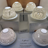 Light Glow Dome T-light Holder - 'Thank you'