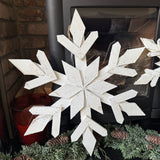 Hanging Wooden Snowflake - 2 sizes