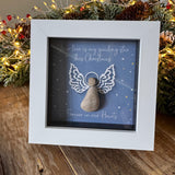 Christmas Framed Pebble Art - 'Your love is my guiding star...'