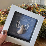 Pebble Art by La De Da Living&nbsp;

Award winning keepsake gifts - Handmade in the Cotswolds&nbsp;



Christmas Mini Framed Pebble Art - White block square frame 12.5cm
'Your love is my guiding star this Christmas.. Forever in our hearts'