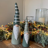 Christmas Ceramic Green Santa - 2 sizes