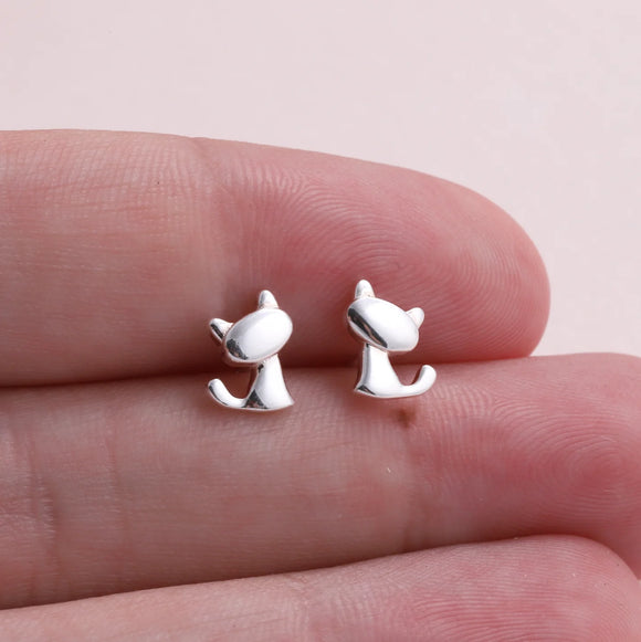 Message In A Bottle Cat Earrings - 'Cat Lady'