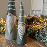 Christmas Ceramic Mid/Dark Green Glazed Santa ornaments
Available in 2 sizes - Small H19.9cm &amp; Large H29.5cm&nbsp;
