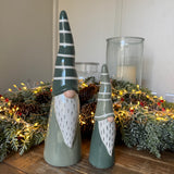 Christmas Ceramic Green Santa - 2 sizes