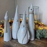 Christmas Ceramic Neutral Tall Snowmen - 2 sizes