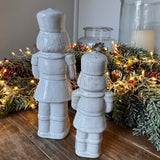 Christmas Ceramic Neutral Nutcracker - 2 sizes