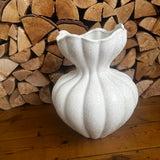 Florence Large White Ceramic Flower Vase H33cm