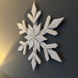 Hanging Wooden Snowflake - 2 sizes