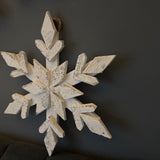 Hanging Wooden Snowflake - 2 sizes