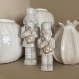 Christmas Ceramic Neutral Nutcracker - 2 sizes