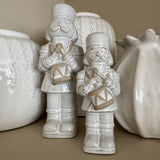 Christmas Ceramic Neutral Glazed with texture detailed Nutcracker playing the drums..
Available in 2 sizes - Small H15cm &amp; Large H20.5cm&nbsp;