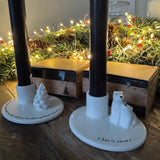 Winter Wishes 'Let it Snow' Candlestick Holder